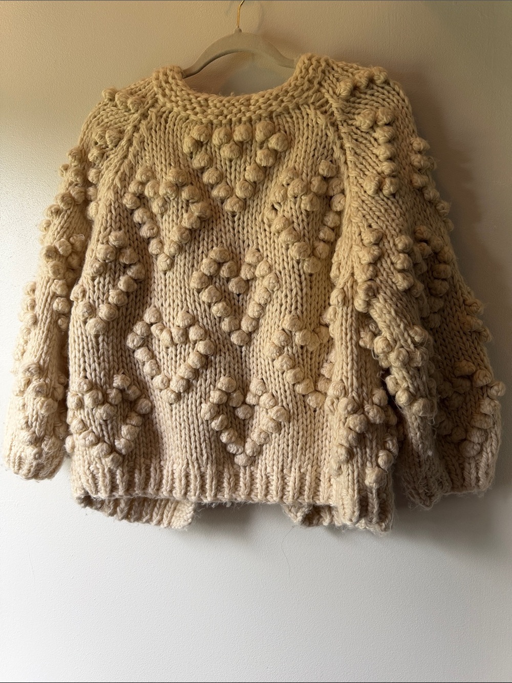 Cherish Cream Popcorn Knit Cardigan - Picture 6 of 7